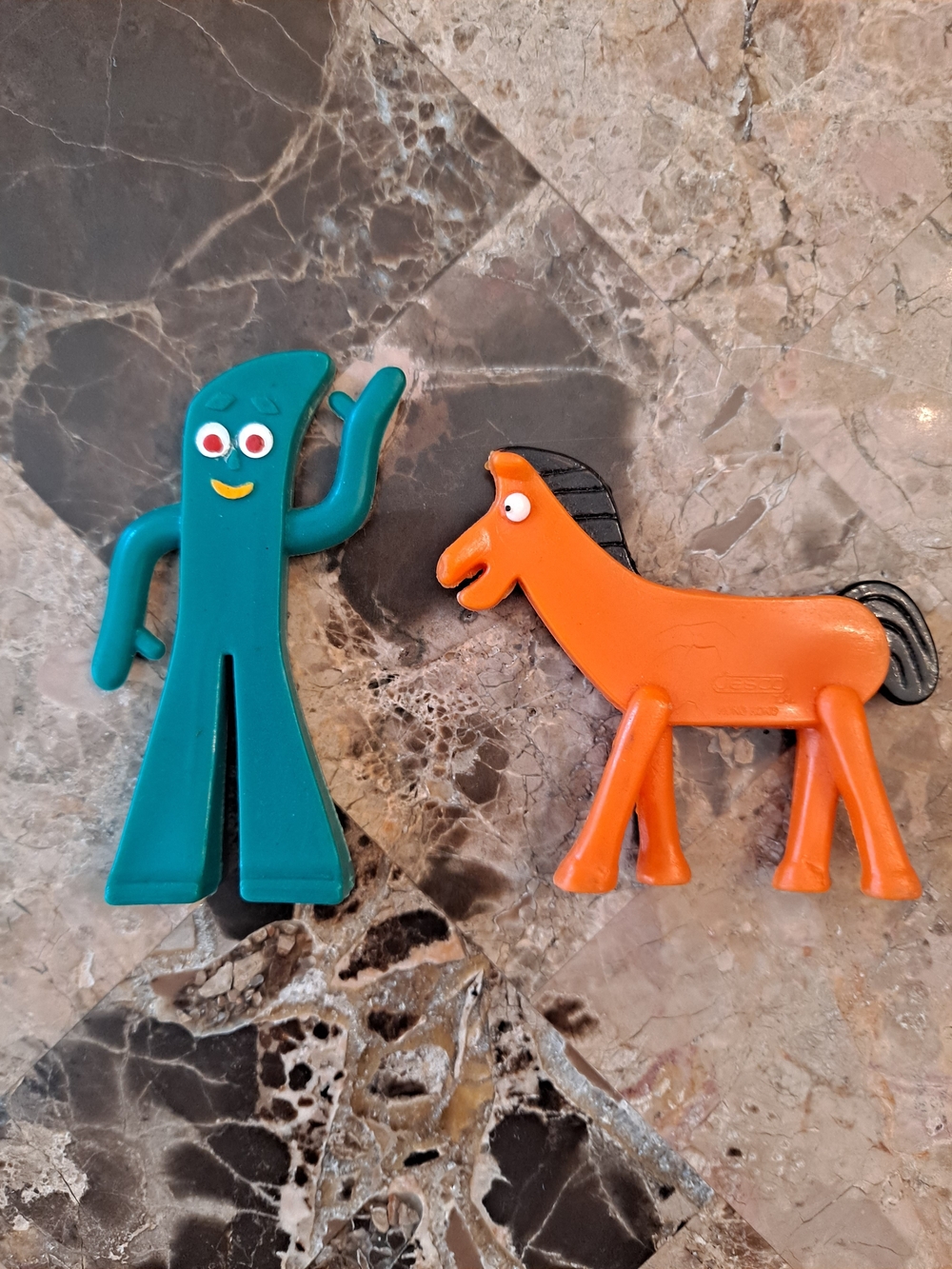 Vintage Gumby and Pokey Mini Figurines 1980s
